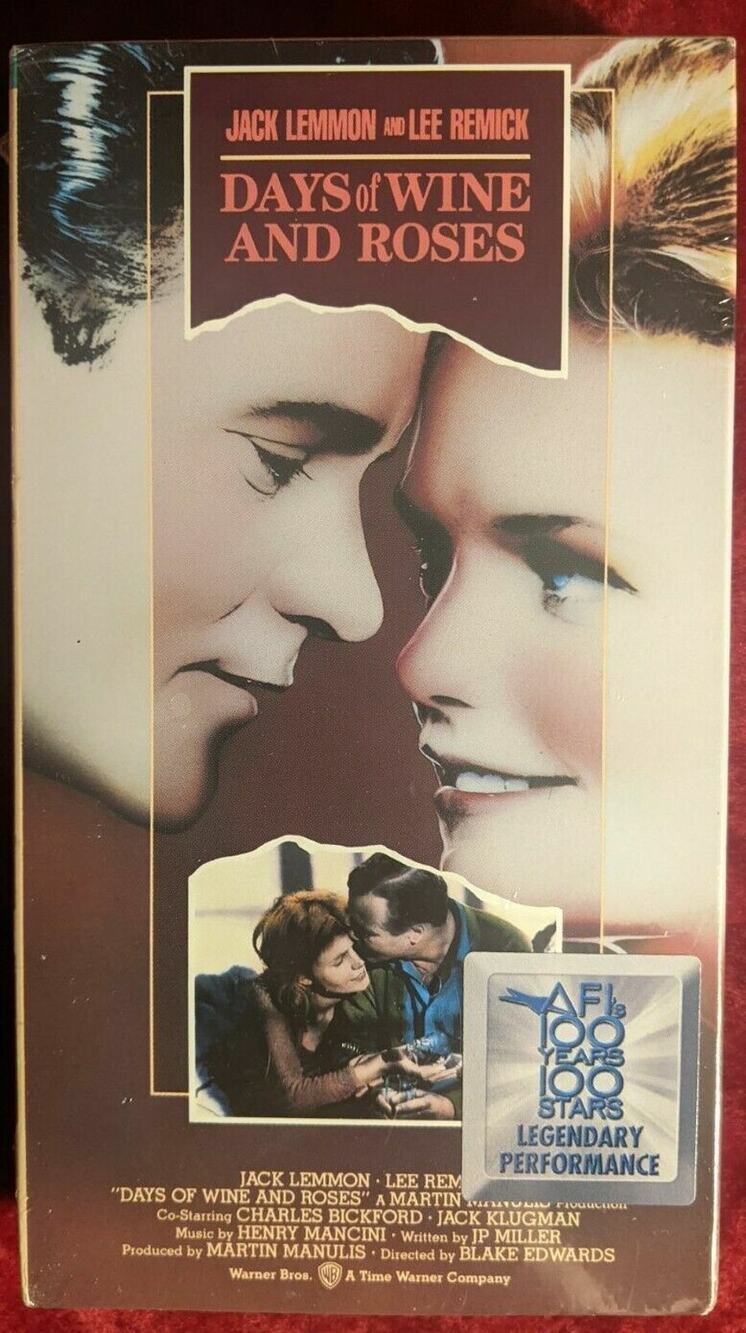 Days of Wine and Roses (VHS, 1990) Jack Lemmon, Lee Remick
